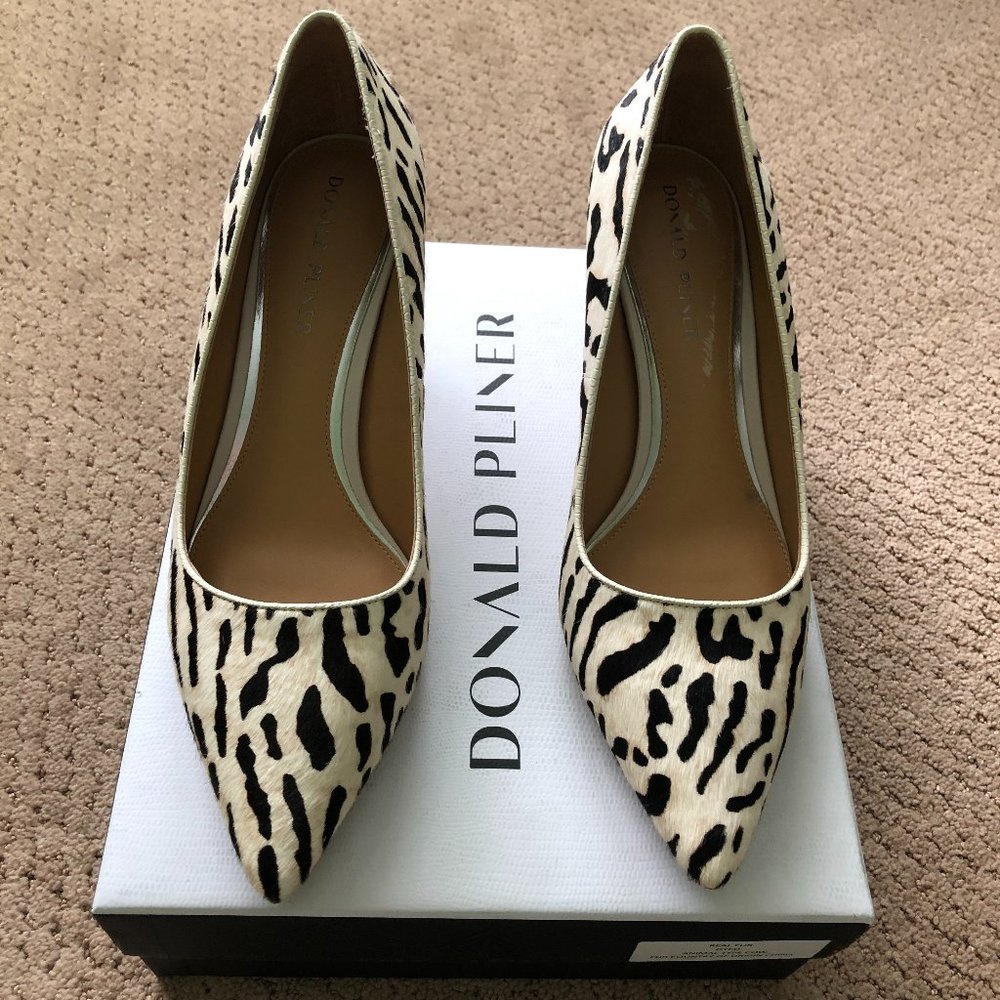 Donald Pliner calf hair low heel pumps size 11M brand new in box